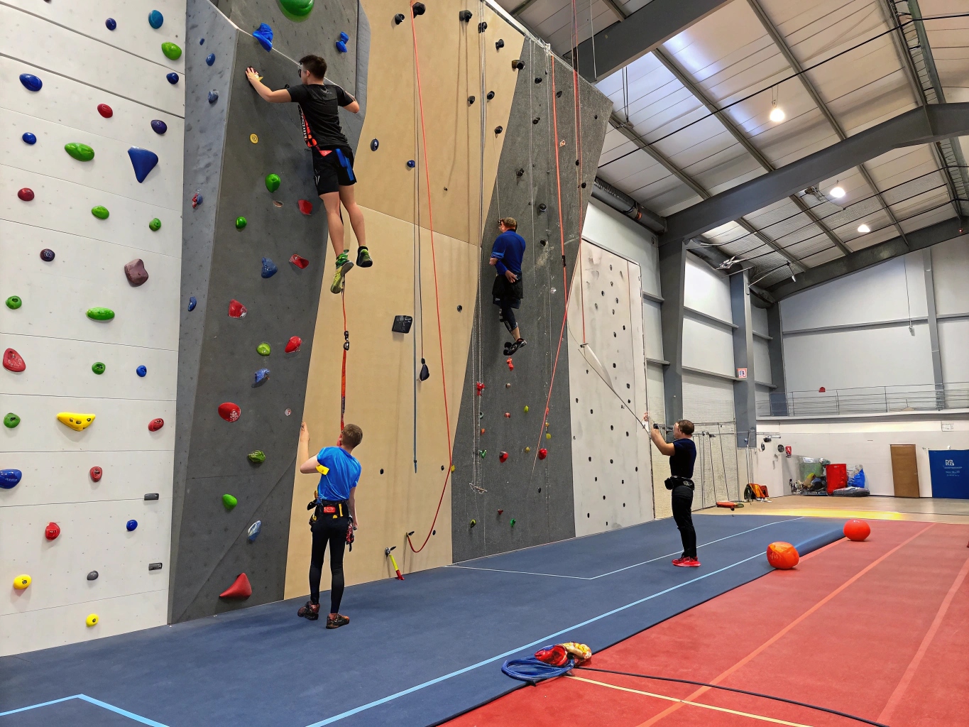 Klättervägg inomhus